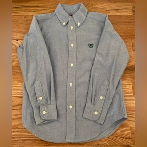 CHAPS BOYS LONG SLEEVE BUTTON UP SHIRT